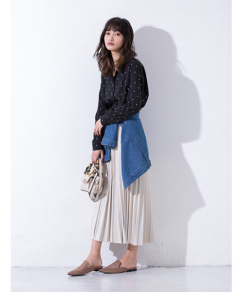 fifth（フィフス）の「ドットスキッパーブラウス（シャツ/ブラウス・レディース・ホワイト/ブラック・MEDIUM）」の13枚目の写真