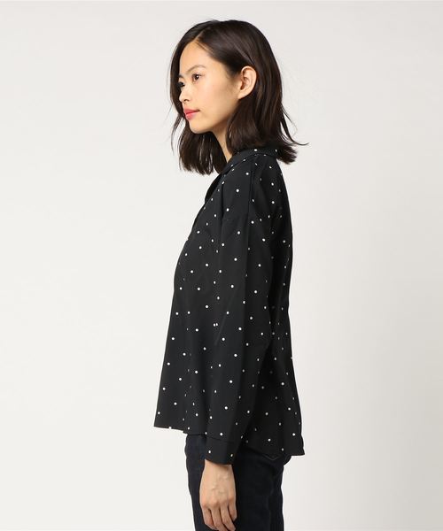 fifth（フィフス）の「ドットスキッパーブラウス（シャツ/ブラウス・レディース・ホワイト/ブラック・MEDIUM）」の7枚目の写真