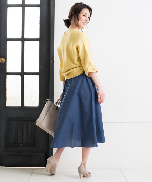 RIVE DROITE(リヴドロワ)の「バックボリュームニット(ニット/セーター・レディース・ライトグレー/レモンイエロー/ラベンダー/ベージュ/ホワイト・FREE)」の9枚目の写真