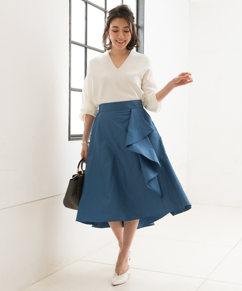 RIVE DROITE(リヴドロワ)の「バックボリュームニット(ニット/セーター・レディース・ライトグレー/レモンイエロー/ラベンダー/ベージュ/ホワイト・FREE)」の12枚目の写真