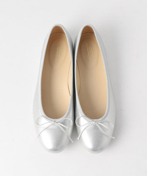 BEAUTY&YOUTH UNITED ARROWS(ビューティーアンドユースユナイテッドアローズ)の「BY フェイクレザーソリッドバレエシューズ ◆(バレエシューズ・レディース・ブラック/ホワイト/シルバー・35h/37/36/37h/36h/38)」の3枚目の写真