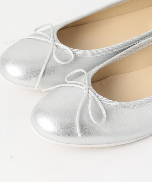 BEAUTY&YOUTH UNITED ARROWS(ビューティーアンドユースユナイテッドアローズ)の「BY フェイクレザーソリッドバレエシューズ ◆(バレエシューズ・レディース・ブラック/ホワイト/シルバー・35h/37/36/37h/36h/38)」の8枚目の写真