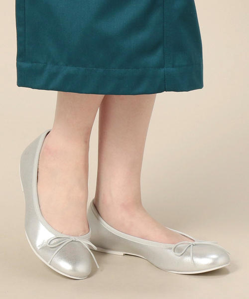 BEAUTY&YOUTH UNITED ARROWS(ビューティーアンドユースユナイテッドアローズ)の「BY フェイクレザーソリッドバレエシューズ ◆(バレエシューズ・レディース・ブラック/ホワイト/シルバー・35h/37/36/37h/36h/38)」の4枚目の写真