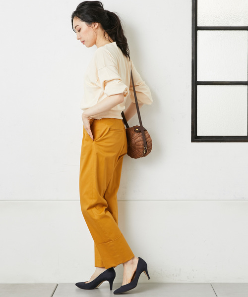 RIVE DROITE（リヴドロワ）の「ターンバック　チノパンツ（その他パンツ・レディース・ベージュ/イエロー・38/36）」の8枚目の写真