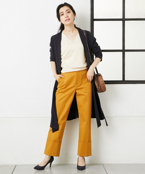 RIVE DROITE（リヴドロワ）の「ターンバック　チノパンツ（その他パンツ・レディース・ベージュ/イエロー・38/36）」の5枚目の写真