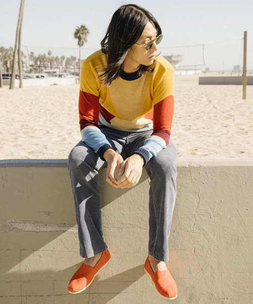 Toms トムス の Toms トムス メンズエスパドリーユ ヴェニスラセットオレンジキャンバスクラシック スニーカー Wear