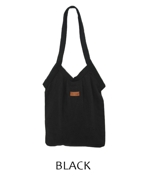 select MOCA（セレクトモカ）の「収納力バツグン◆コットン×リネンブレンドトートバック（トートバッグ・レディース・ブラック/オフホワイト・FREE）」の4枚目の写真