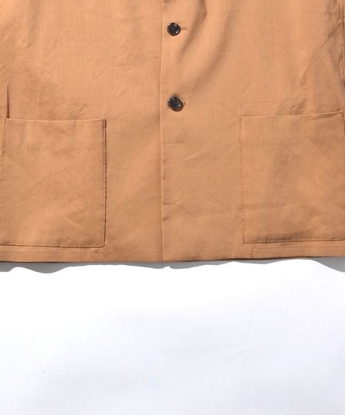 SHIPS(シップス)の「SU: 【WASHABLE】リネン 3B ジャケット■(テーラードジャケット・メンズ・ベージュ/ネイビー・LARGE/MEDIUM/SMALL/X-LARGE)」の3枚目の写真