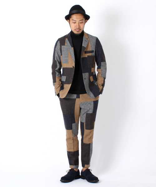 BEAMS(ビームス)の「BEAMS / パッチワーク アンクル パンツ(スラックス・メンズ・グレー/その他1・SMALL/MEDIUM/LARGE)」の13枚目の写真