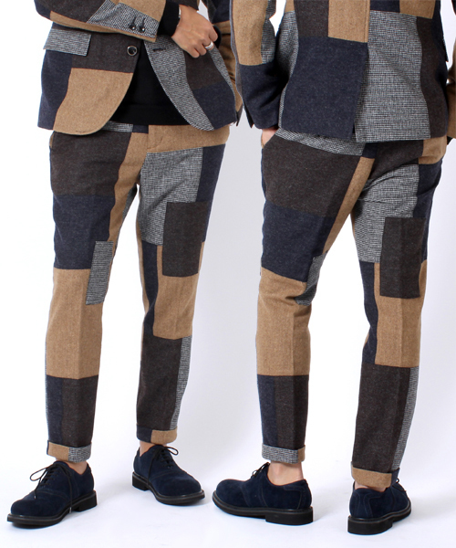 BEAMS(ビームス)の「BEAMS / パッチワーク アンクル パンツ(スラックス・メンズ・グレー/その他1・SMALL/MEDIUM/LARGE)」の18枚目の写真