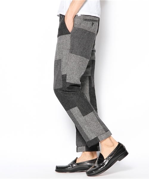BEAMS(ビームス)の「BEAMS / パッチワーク アンクル パンツ(スラックス・メンズ・グレー/その他1・SMALL/MEDIUM/LARGE)」の3枚目の写真