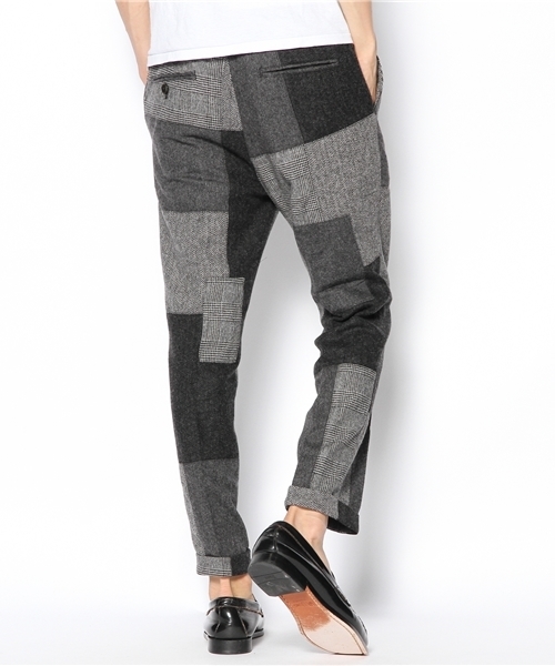 BEAMS(ビームス)の「BEAMS / パッチワーク アンクル パンツ(スラックス・メンズ・グレー/その他1・SMALL/MEDIUM/LARGE)」の4枚目の写真