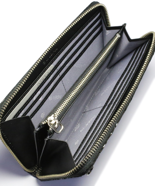 限定✨ 印傳屋 ジャムホームメイドコラボ 長財布 ラウンドファスナー レザー JAM HOME MADE（ジャムホームメイド） 財布 印伝/印傳屋 鹿革 レザー