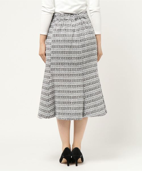 KOBE LETTUCE（コウベレタス）の「[M/Lサイズ]ラメ糸混ツイードマーメイドスカート＊レディース/ボトムス[M2379]神戸レタス（スカート・レディース・ブラック/グレー/ピンク/グリーン・M/L）」の6枚目の写真