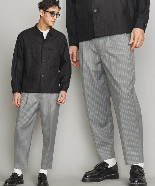 BEAUTY&YOUTH UNITED ARROWS(ビューティーアンドユースユナイテッドアローズ)の「BY TW ストライプ 1P ルーズパンツ о(その他パンツ)」 WEAR BEAUTY&YOUTH UNITED ARROWS(ビューティーアンドユースユナイテッドアローズ)の「BY TW ストライプ 1P ルーズパンツ о(その他パンツ)」 WEAR