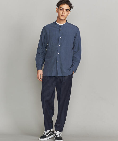 BEAUTY&YOUTH UNITED ARROWS(ビューティアンドユースユナイテッドアローズ)の「BY TW ストライプ 1P ルーズパンツ о(パンツ)」 WEAR BEAUTY&YOUTH UNITED ARROWS(ビューティアンドユースユナイテッドアローズ)の「BY TW ストライプ 1P ルーズパンツ о(パンツ)」 WEAR