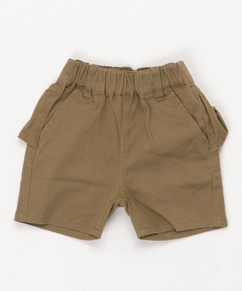 RUGGEDWORKS（ラゲッドワークス）の「キッズ 無地 フリルショートパンツ（チノパンツ・キッズ・ホワイト/ベージュ/カーキオリーブ・100cm/110cm/120cm/130cm/140cm/80ｃｍ/90cm）」の3枚目の写真