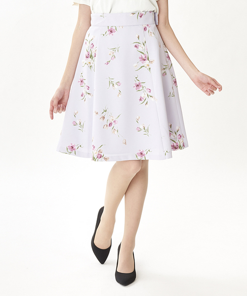 Pattern Fiona パターンフィオナ の チューリップ柄レースアップベルト付きスカート スカート Wear