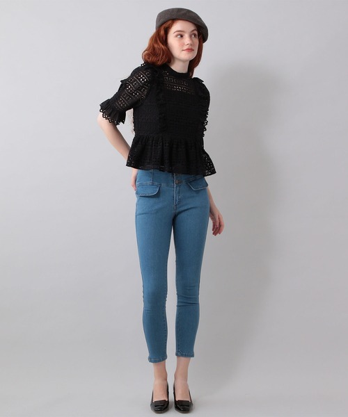 DEICY（デイシー）の「ハイウエストスキニーパンツ（デニムパンツ・レディース・インディゴブルー/ブルー系その他・1/0/00）」の17枚目の写真