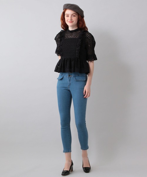 DEICY（デイシー）の「ハイウエストスキニーパンツ（デニムパンツ・レディース・インディゴブルー/ブルー系その他・1/0/00）」の15枚目の写真