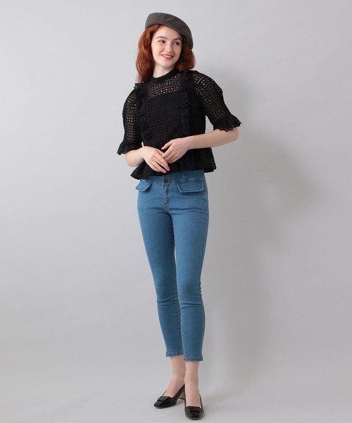 DEICY（デイシー）の「ハイウエストスキニーパンツ（デニムパンツ・レディース・インディゴブルー/ブルー系その他・1/0/00）」の18枚目の写真