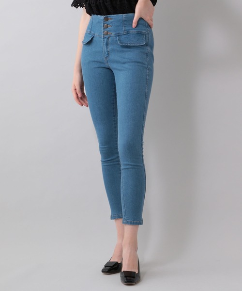 DEICY（デイシー）の「ハイウエストスキニーパンツ（デニムパンツ・レディース・インディゴブルー/ブルー系その他・1/0/00）」の12枚目の写真