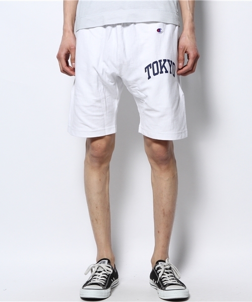BEAMS（ビームス）の「 CHAMPION×BEAMS / 別注 SHORT PANTS（その他パンツ・メンズ・ホワイト/ブラック/ライトグレー/ミント/ネイビー・MEDIUM/LARGE）」の2枚目の写真