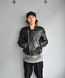 ECHTES LEDER ヴィンテージ/ライダース/ダブル/ロンジャン aae194f8450f5870614d916f2c6860