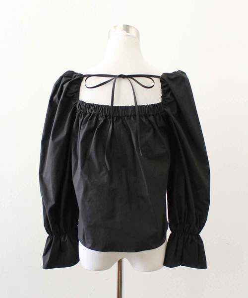 MODE ROBE（モードローブ）の「ギャザーブラウス（シャツ/ブラウス・レディース・ホワイト/ブラック/ベージュ/パープル/ブルー・FREE）」の14枚目の写真