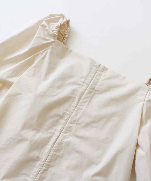 MODE ROBE（モードローブ）の「ギャザーブラウス（シャツ/ブラウス・レディース・ホワイト/ブラック/ベージュ/パープル/ブルー・FREE）」の15枚目の写真