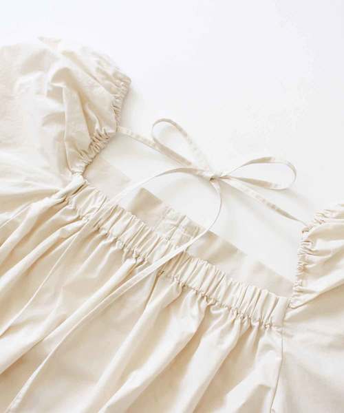 MODE ROBE（モードローブ）の「ギャザーブラウス（シャツ/ブラウス・レディース・ホワイト/ブラック/ベージュ/パープル/ブルー・FREE）」の18枚目の写真