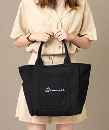 Rename ロゴ キャンバストートバッグ (ペットボトルホルダー装備)