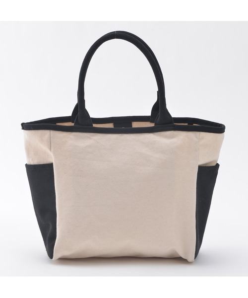 DEVICE（デバイス）の「Rename ロゴ キャンバストートバッグ (ペットボトルホルダー装備)（トートバッグ・レディース・ブラック/ナチュラル/ブラック系その他/アイボリー系・FREE）」の22枚目の写真