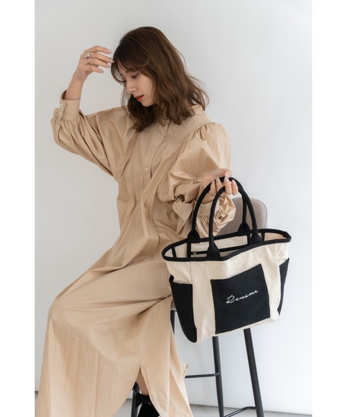 セール】Rename ロゴ キャンバストートバッグ (ペットボトル