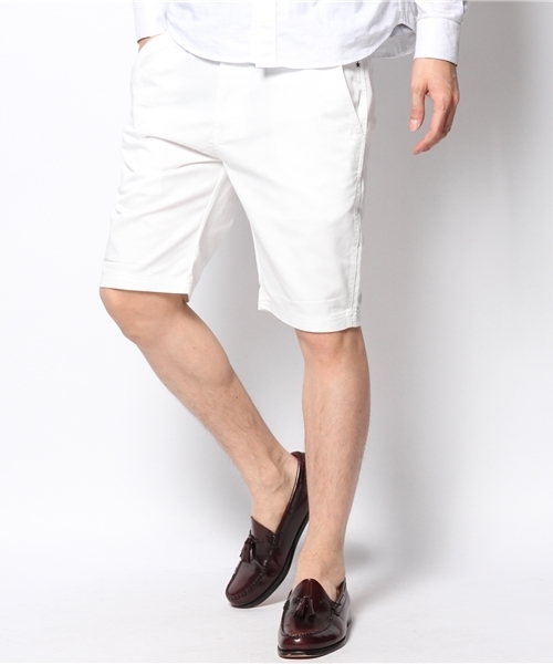 VENCEEXCHANGE（ヴァンスエクスチェンジ）の「M TCツイルチノシシュウショーツ（チノパンツ・メンズ・オフホワイト/ベージュ/ロイヤルブルー/イエロー/ピンク・SMALL/MEDIUM/LARGE）」の2枚目の写真