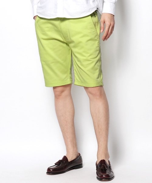 VENCEEXCHANGE（ヴァンスエクスチェンジ）の「M TCツイルチノシシュウショーツ（チノパンツ・メンズ・オフホワイト/ベージュ/ロイヤルブルー/イエロー/ピンク・SMALL/MEDIUM/LARGE）」の4枚目の写真