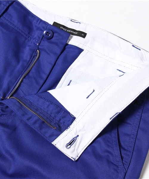 VENCEEXCHANGE（ヴァンスエクスチェンジ）の「M TCツイルチノシシュウショーツ（チノパンツ・メンズ・オフホワイト/ベージュ/ロイヤルブルー/イエロー/ピンク・SMALL/MEDIUM/LARGE）」の14枚目の写真