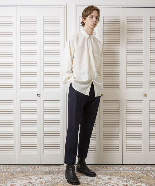 FACTOTUM（ファクトタム）の「【FACTOTUM】平織トップワイドシャツ（シャツ/ブラウス・メンズ・ホワイト/ブラック/ブラウン・44/46/48）」の12枚目の写真