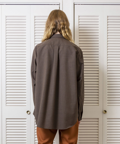 FACTOTUM（ファクトタム）の「【FACTOTUM】平織トップワイドシャツ（シャツ/ブラウス・メンズ・ホワイト/ブラック/ブラウン・44/46/48）」の7枚目の写真