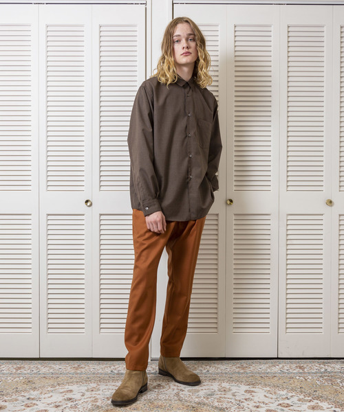 FACTOTUM（ファクトタム）の「【FACTOTUM】平織トップワイドシャツ（シャツ/ブラウス・メンズ・ホワイト/ブラック/ブラウン・44/46/48）」の13枚目の写真