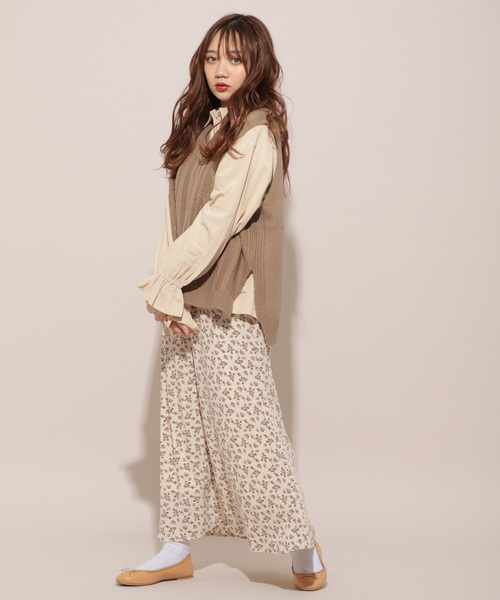 apres jour（アプレジュール）の「ケーブルニットベスト【ZOZOTOWN限定アイテム】（ニット/セーター・レディース・モカ/オレンジ系その他/カーキ/ライトベージュ/スモークピンク・フリー）」の9枚目の写真