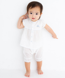 pompkins baby（ポプキンズベビー）の「【pompkinsbaby（ポプキンズベビー）】オーガニック布帛ワンピース・パンツ付き（ワンピース）」