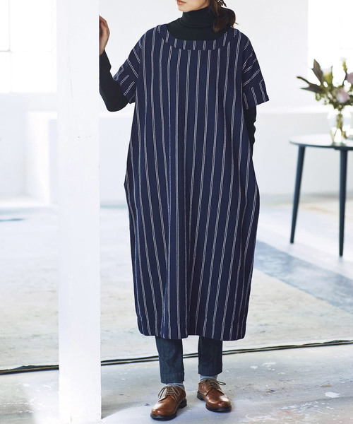 Clouds サニークラウズ のファッション Sunny サニークラウズ ストライプのしっかりワンピース レディース ワンピース Sunny セール