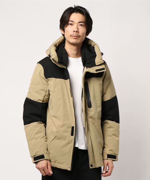 STYLEBLOCK（スタイルブロック）の「ストレッチ中綿フードジャケットコート（ダウンジャケット/コート・メンズ・ブラック/ホワイト系その他/グレー系その他/オフホワイト/オリーブ/レッド/ベージュ/イエロー/ネイビー・M/XL/L）」の6枚目の写真