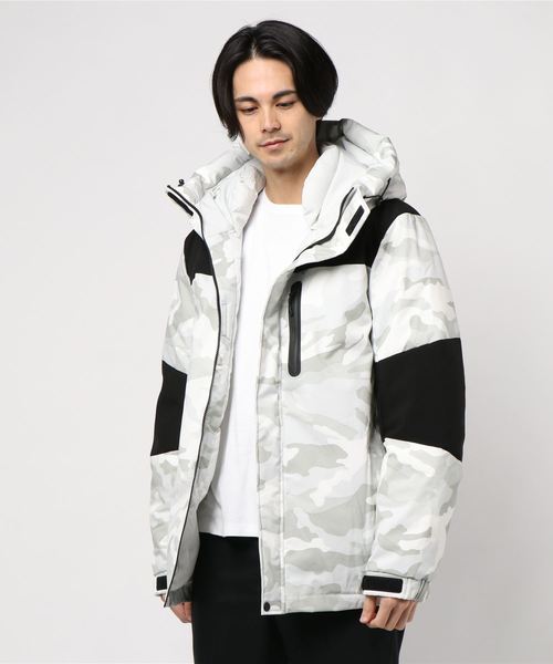 STYLEBLOCK（スタイルブロック）の「ストレッチ中綿フードジャケットコート（ダウンジャケット/コート・メンズ・ブラック/ホワイト系その他/グレー系その他/オフホワイト/オリーブ/レッド/ベージュ/イエロー/ネイビー・M/XL/L）」の4枚目の写真