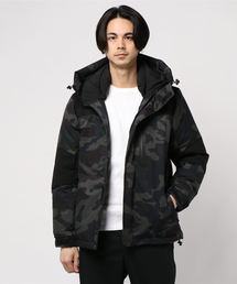 ストレッチ中綿フードジャケットコート