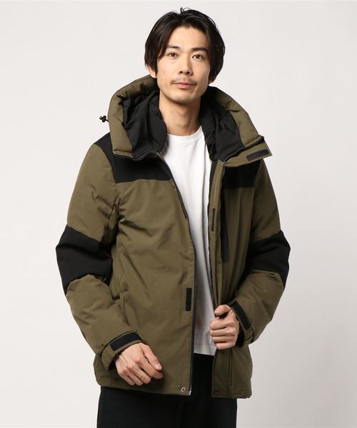 STYLEBLOCK（スタイルブロック）の「ストレッチ中綿フードジャケットコート（ダウンジャケット/コート・メンズ・ブラック/ホワイト系その他/グレー系その他/オフホワイト/オリーブ/レッド/ベージュ/イエロー/ネイビー・M/XL/L）」の7枚目の写真