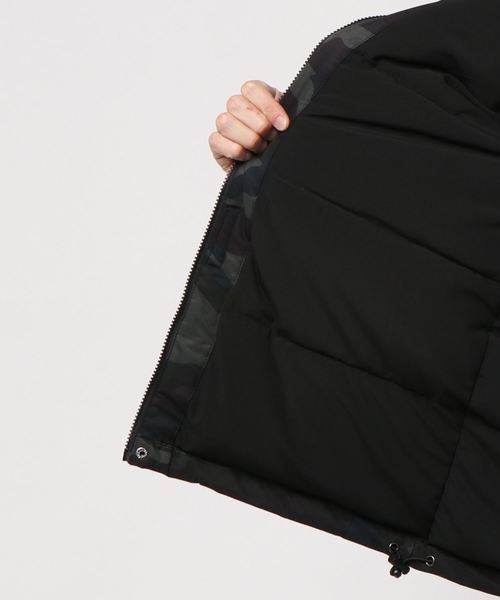 STYLEBLOCK（スタイルブロック）の「ストレッチ中綿フードジャケットコート（ダウンジャケット/コート・メンズ・ブラック/ホワイト系その他/グレー系その他/オフホワイト/オリーブ/レッド/ベージュ/イエロー/ネイビー・M/XL/L）」の12枚目の写真