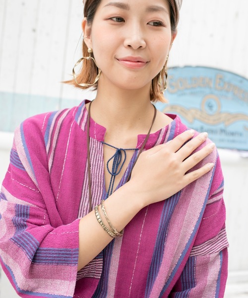 チャイハネ（チャイハネ）の「【チャイハネ】バングル風スリムメタルブレスレット（バングル/リストバンド・レディース・ゴールド/シルバー・FREE）」の4枚目の写真