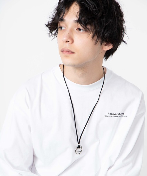 WEGO（ウィゴー）の「WEGO/2リングレザーネックレス（ネックレス・メンズ・ブラック・FREE）」の10枚目の写真